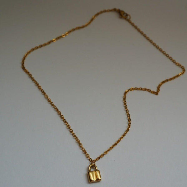 Secret Necklace by SVE Jewels | Padlock Charm Necklace | Waterproof Necklace