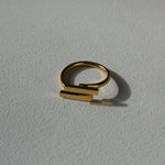 Load image into Gallery viewer, Baguette Ring - Waterproof Ring Canada - Statement Ring - Geometry Ring
