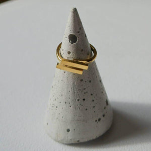 Baguette Ring - Waterproof Ring Canada - Statement Ring - Geometry Ring