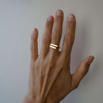 Load image into Gallery viewer, Baguette Ring - Waterproof Ring Canada - Statement Ring - Geometry Ring
