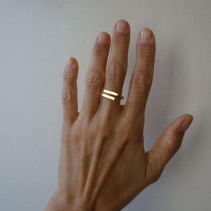 Baguette Ring - Waterproof Ring Canada - Statement Ring - Geometry Ring