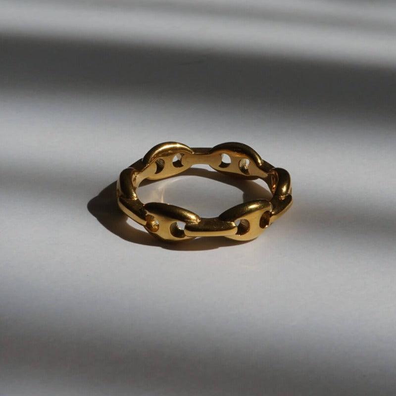 Coffee Amateur Ring - Gold Chain Ring - Waterproof Rings Canada