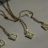 Letter Necklace - Monogram Necklace - Waterproof Necklace
