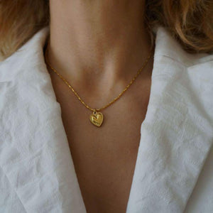 Dainty Heart Necklace - Waterproof Necklace - Valentines Necklace