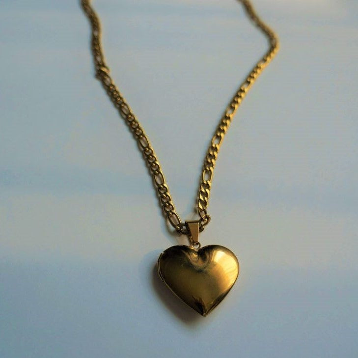 Heart Locket Necklace - Valentines Gift - Waterproof Love Necklace
