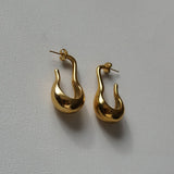 Jazz Hoops - Waterproof Gold Hoop Earrings - Chunky Gold Hoops