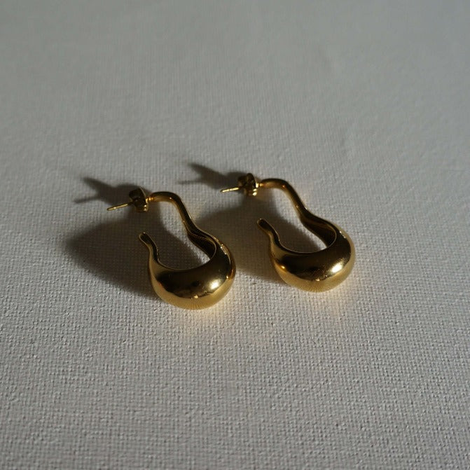 Jazz Hoops - Waterproof Gold Hoop Earrings - Chunky Gold Hoops