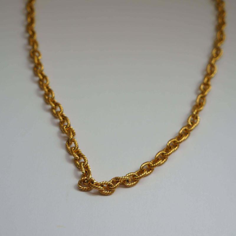 Madison - Textured Chain Necklace - Statement Necklace - Minimal Necklace