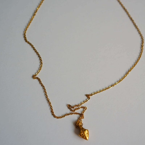 Riley - Waterproof Necklace - 18K Gold Steel Necklace - Dainty Chain Necklace