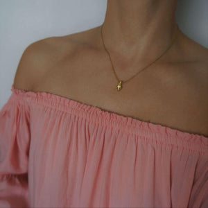 Riley - Waterproof Necklace - 18K Gold Steel Necklace - Dainty Chain Necklace