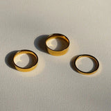 Stacker Ring - Simple Band Ring Gold - Waterproof Band Ring 