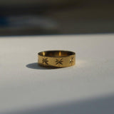 Star Ring - 18K Gold Steel Ring - Waterproof Rings Canada