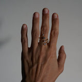 Stargazer Ring - CZ Gold Ring - Statement Ring - Waterproof Ring