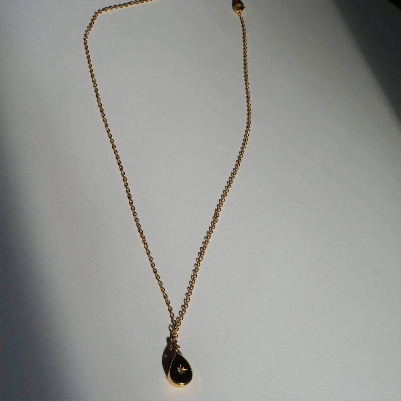 Starburst Necklace - Waterproof Necklace - Gold Steel Necklace Canada - Hypoallergenic Chain