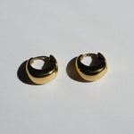 Load image into Gallery viewer, Sve Huggies - Surgical Steel Earrings - Real Gold Hoops
