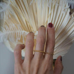 Load image into Gallery viewer, Beaded Ring - 18k Gold Ring - Waterproof Rings Canada
