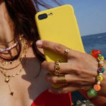 Load image into Gallery viewer, Curb Chain Ring - 18K Gold Chain Rings - Waterproof Rings Canada
