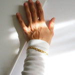 Load image into Gallery viewer, Gold Chain Bracelet - Chain Link Bracelet - Waterproof Bracelet
