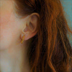 Load image into Gallery viewer, Bubbly Huggies - Small Hoop Earrings - Waterproof Earrings
