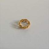 Buckle Up Ring - Gold Chain Ring - Waterproof Ring