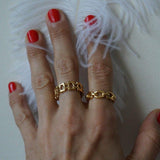 Buckle Up Ring - Chunky Chain Ring - Waterproof Ring