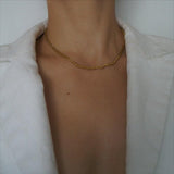 Carter Necklace - Snake Chain Necklace - Gold Chain for Women