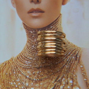 Charlize - Chunky Gold Ring - Wire Wrapped Ring