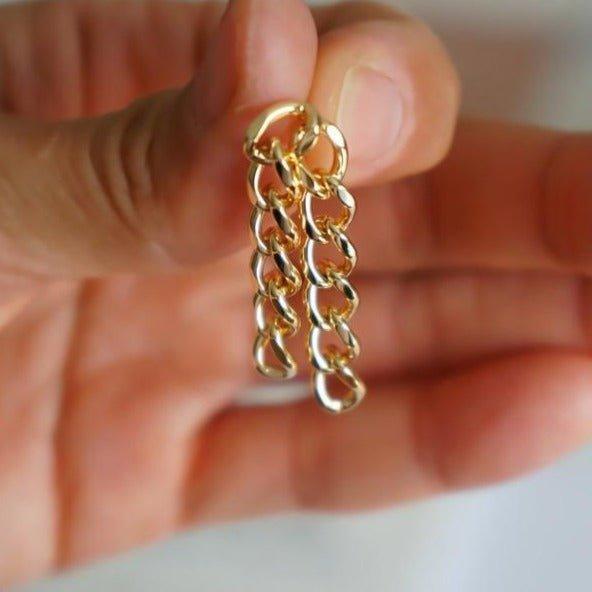 Chase - Chain Link Earrings - Gold Chain Earrings