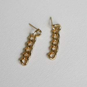 Chase - Chain Link Earrings - Gold Chain Earrings