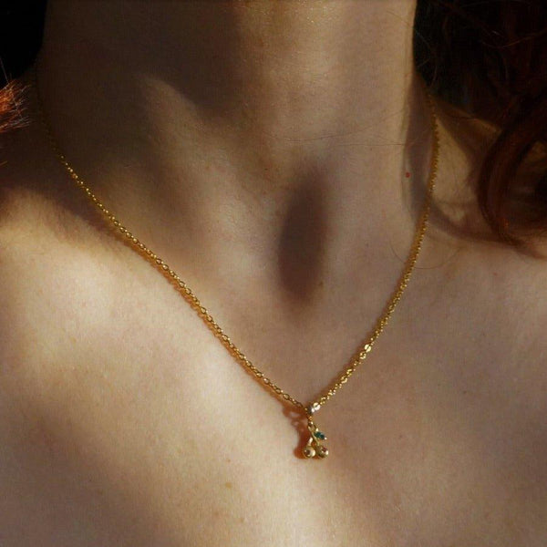 Cherry Brandy - Ladies Gold Chain - Waterproof Necklace