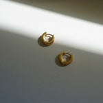 Load image into Gallery viewer, Clemence - Mini Gold Hoop Earrings - Waterproof Huggie Earrings
