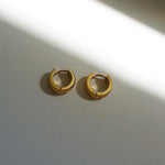 Load image into Gallery viewer, Clemence - Mini Gold Hoop Earrings - Waterproof Huggie Earrings
