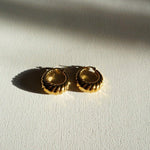 Load image into Gallery viewer, Croissant Huggies - Gold Hoop Earrings - Waterproof Earrings Canada
