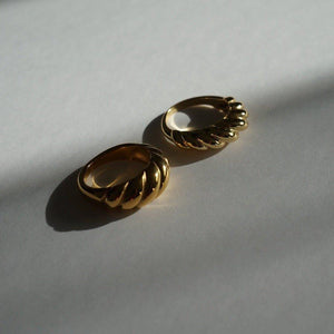 Croissant Ring - 18K Gold Ring - Waterproof Rings Canada