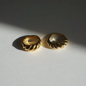 Croissant Ring - 18K Gold Ring - Waterproof Rings Canada