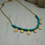 Daliah Turquoise Necklace | Waterproof Gold Jewelry | SVE Jewels