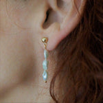 Load image into Gallery viewer, Dara Earrings - Women&#39;s Pearl Earrings - Pearl Drop Earrings
