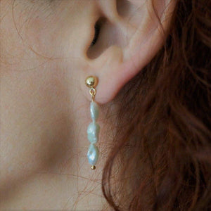 Dara Earrings - Women's Pearl Earrings - Pearl Drop Earrings