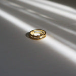 Load image into Gallery viewer, Double Dotty Ring - 18K Waterproof Gold Ring - Waterproof Rings Canada
