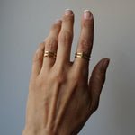 Load image into Gallery viewer, Double Dotty Ring - 18K Waterproof Gold Ring - Waterproof Rings Canada
