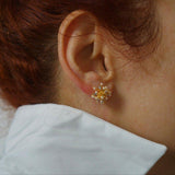Eloise - Gold Ear Studs - Hypoallergenic Earrings