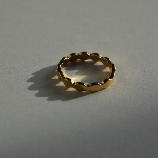 Stacking Ring - Gold Band Ring - Waterproof Women Rings