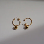 Load image into Gallery viewer, Gaia Earrings - Gold Hoop Earrings - Waterproof Hoops
