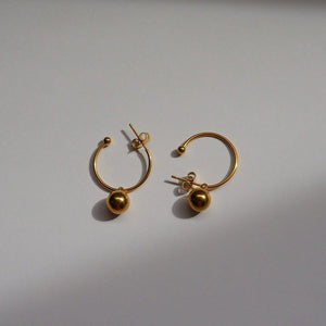 Gaia Earrings - Gold Hoop Earrings - Waterproof Hoops