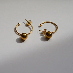 Gaia Earrings - Gold Hoop Earrings - Waterproof Hoops