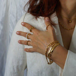 Load image into Gallery viewer, Gaia Necklace - Gold Charm Necklace - Waterproof Necklace
