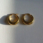 Load image into Gallery viewer, Gipsy Huggies | Gold Huggie Earrings |  Waterproof Earrings
