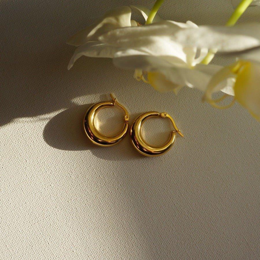 Gipsy Huggies | Gold Huggie Earrings |  Waterproof Earrings