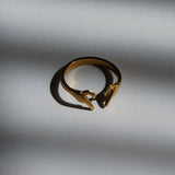 Hand Heart Ring - 18K Gold Steel Ring - Waterproof Rings Canada
