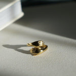 Load image into Gallery viewer, Hug Ring | Gold Band Ring |  Friendship Ring
